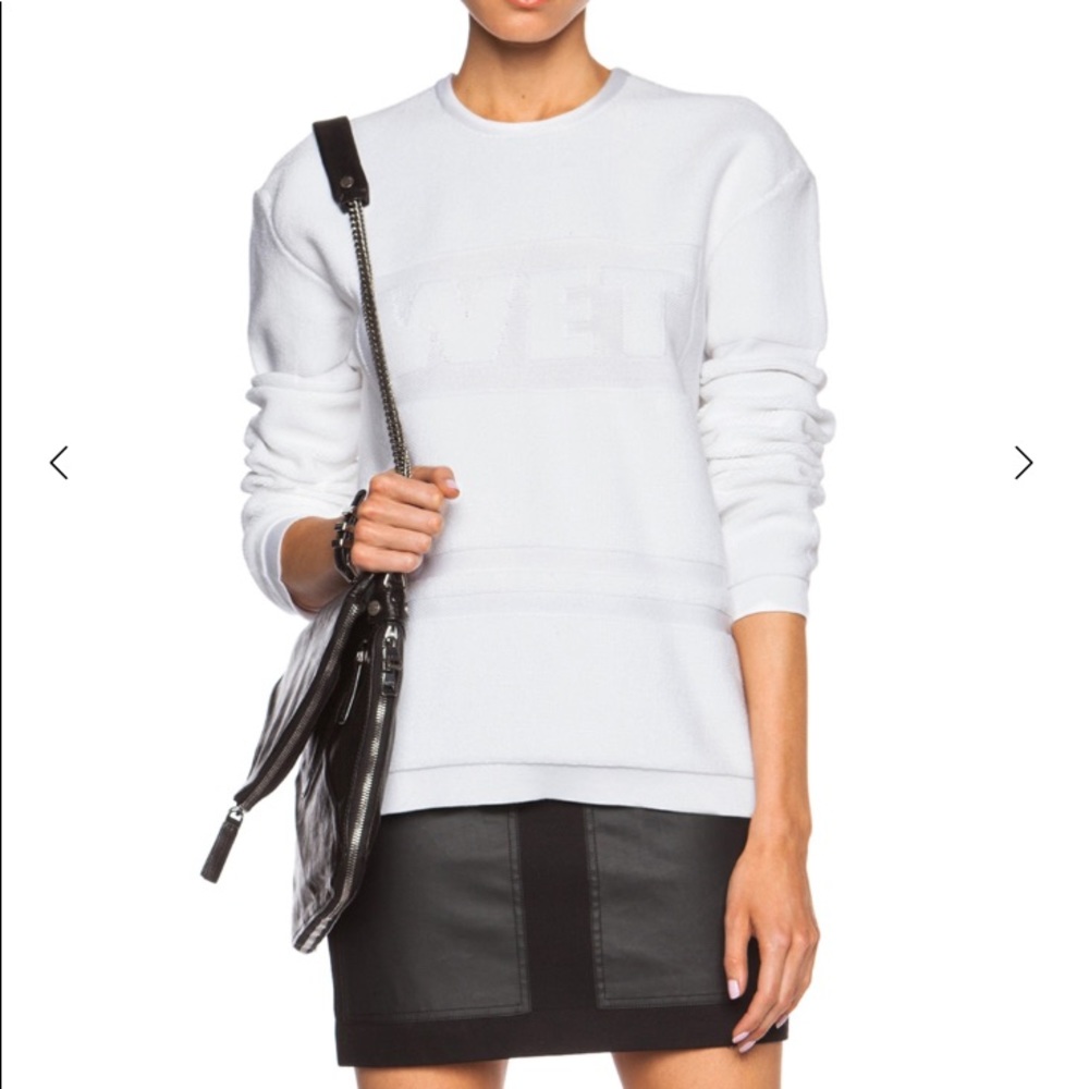 Alexander Wang Women Wet Cotton Towel Pullover New w/o Tag